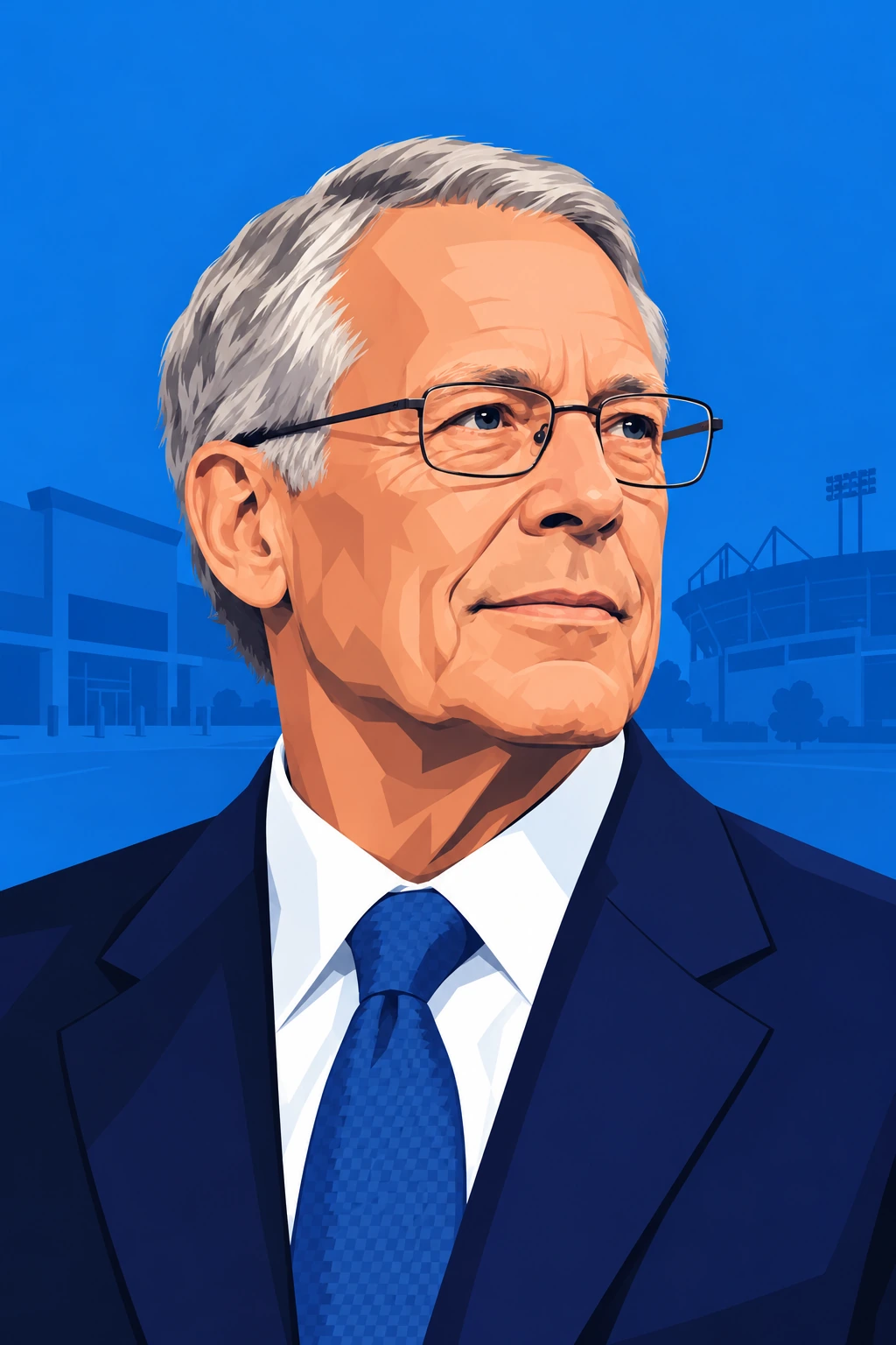 Illustrated portrait of Rob Walton