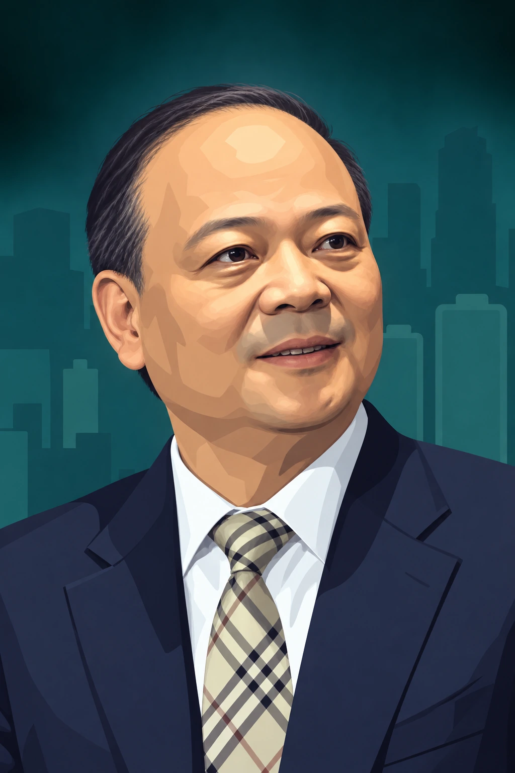 Illustrated portrait of Robin Zeng